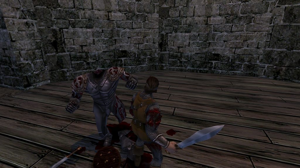 遊戲中血腥暴力的戰鬥場面