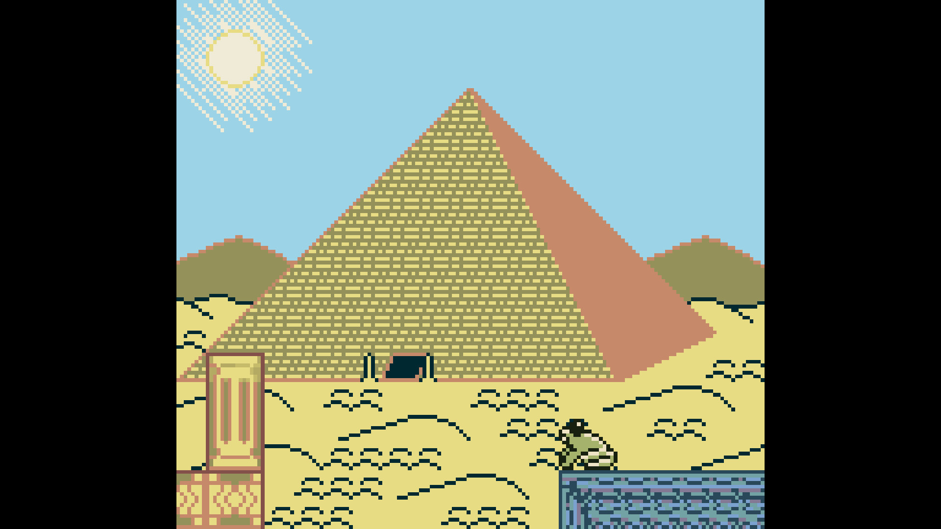 Pyrotoad 面對一個巨大的BOSS級敵人。