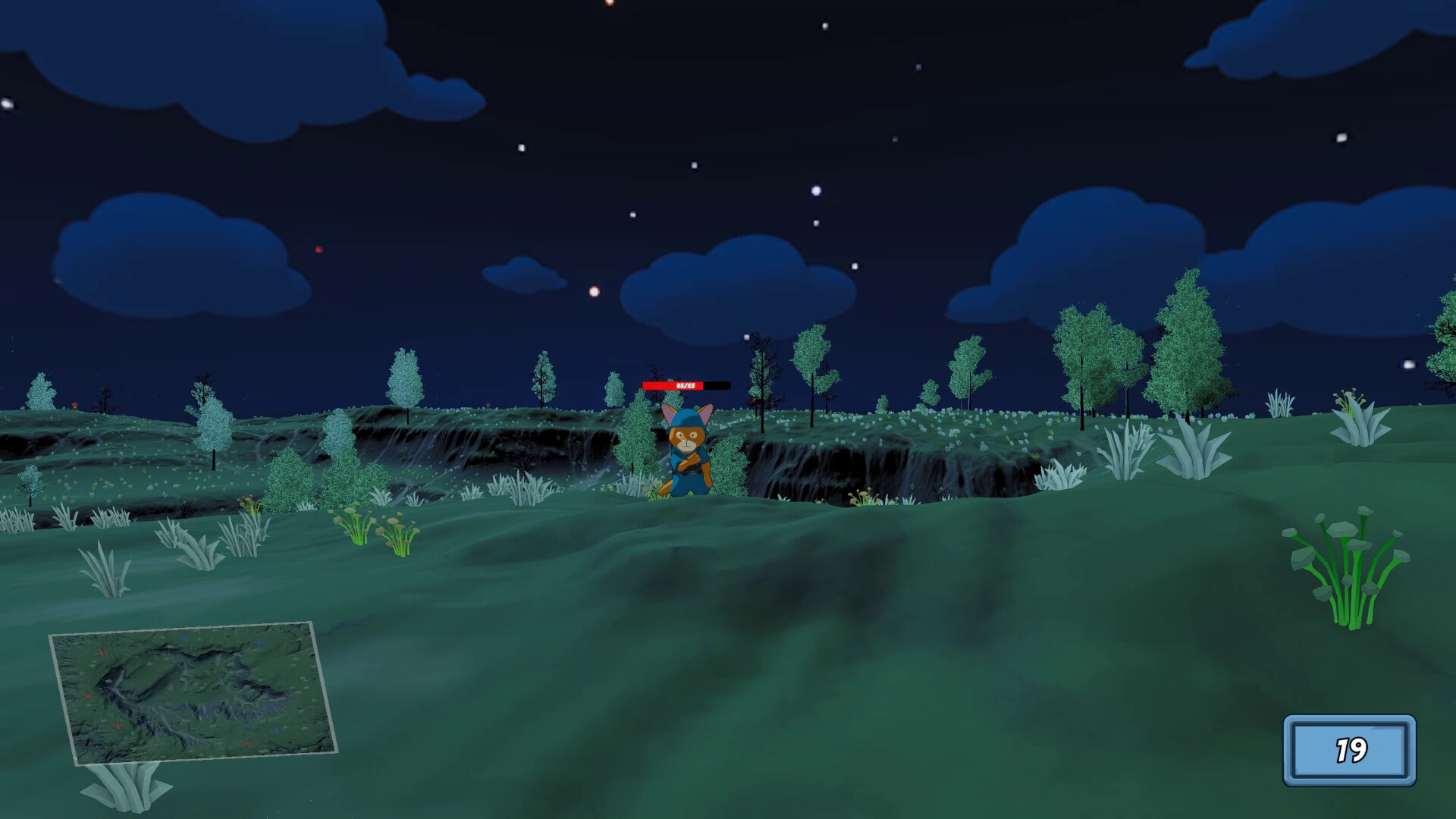 多隻貓咪在複雜的地形上展開戰鬥。