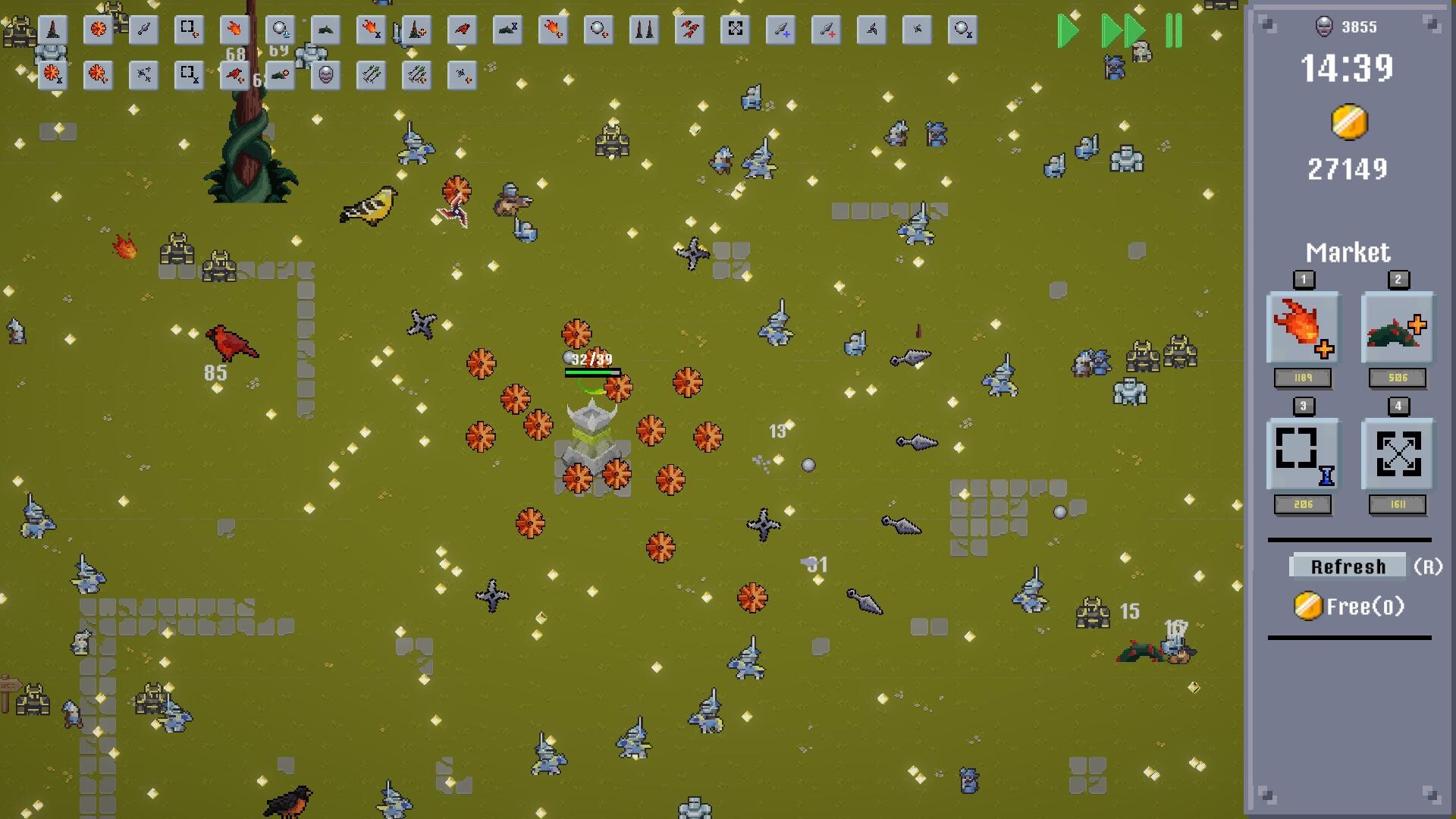 不同風格的城堡與地圖場景。