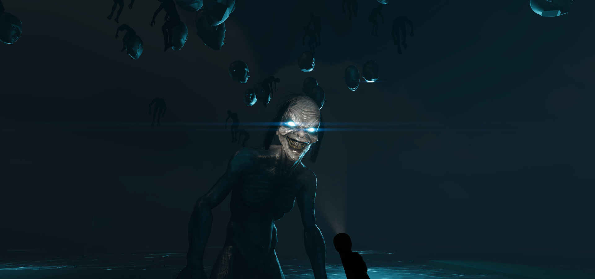 汽車旅館的外觀,在黃昏下顯得格外陰森。