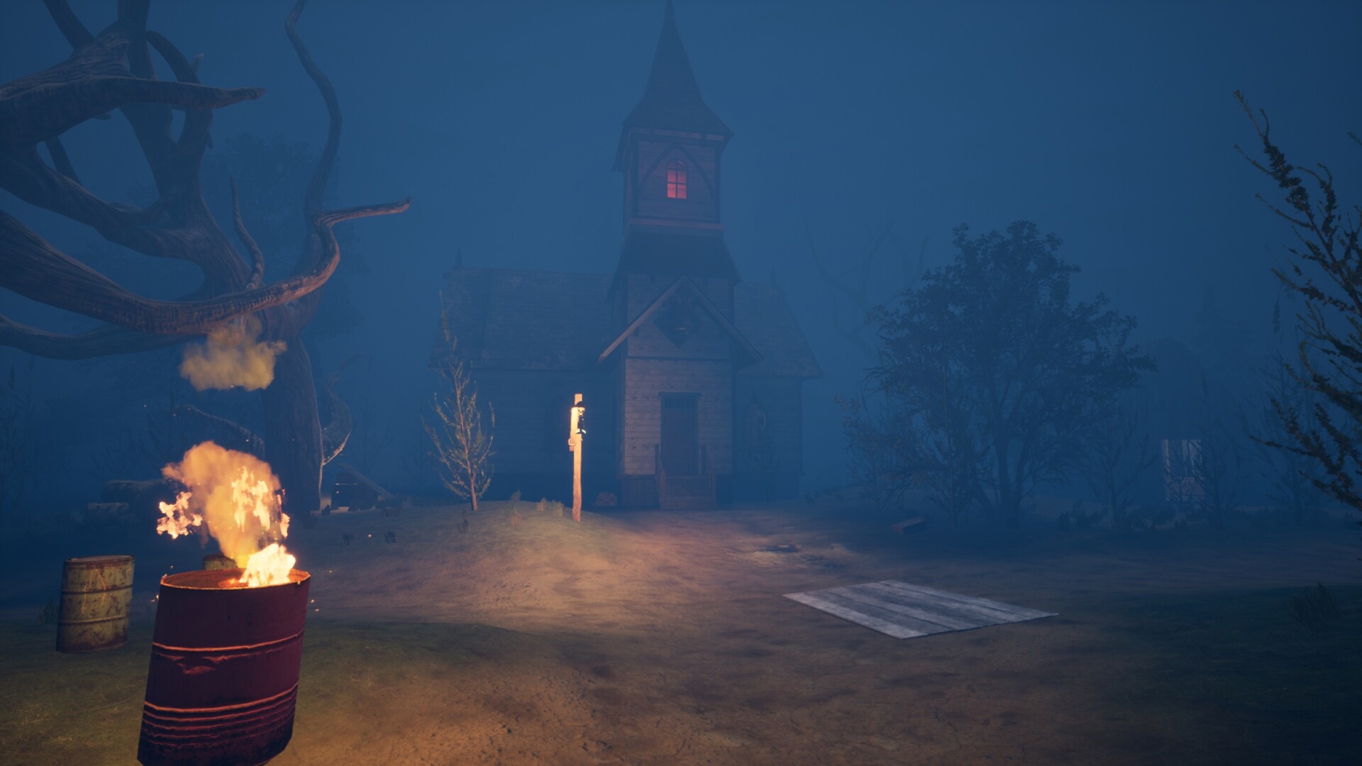 遊戲中的角色似乎在躲藏。