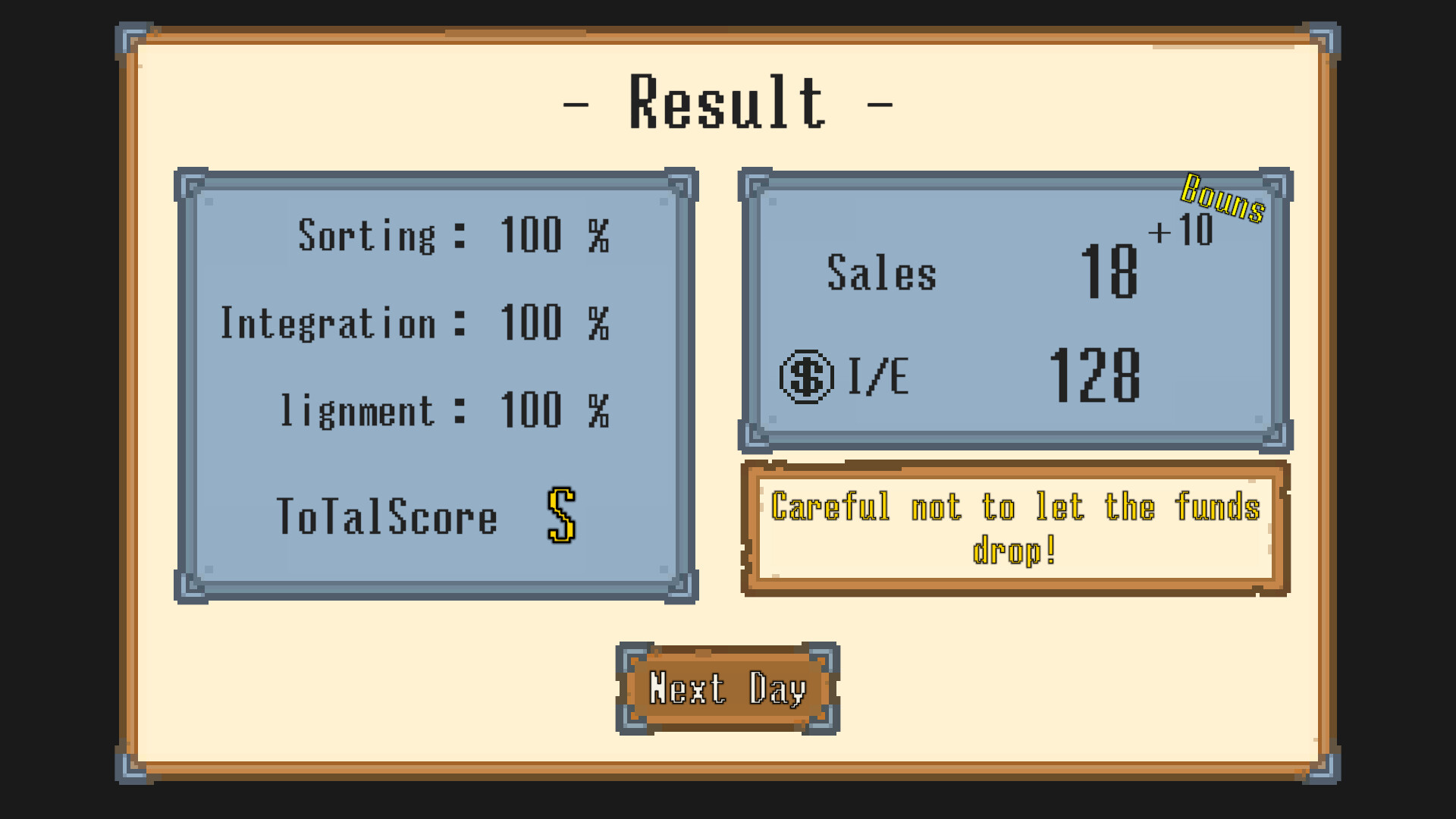 遊戲的主選單或初始介面，風格簡潔溫馨。