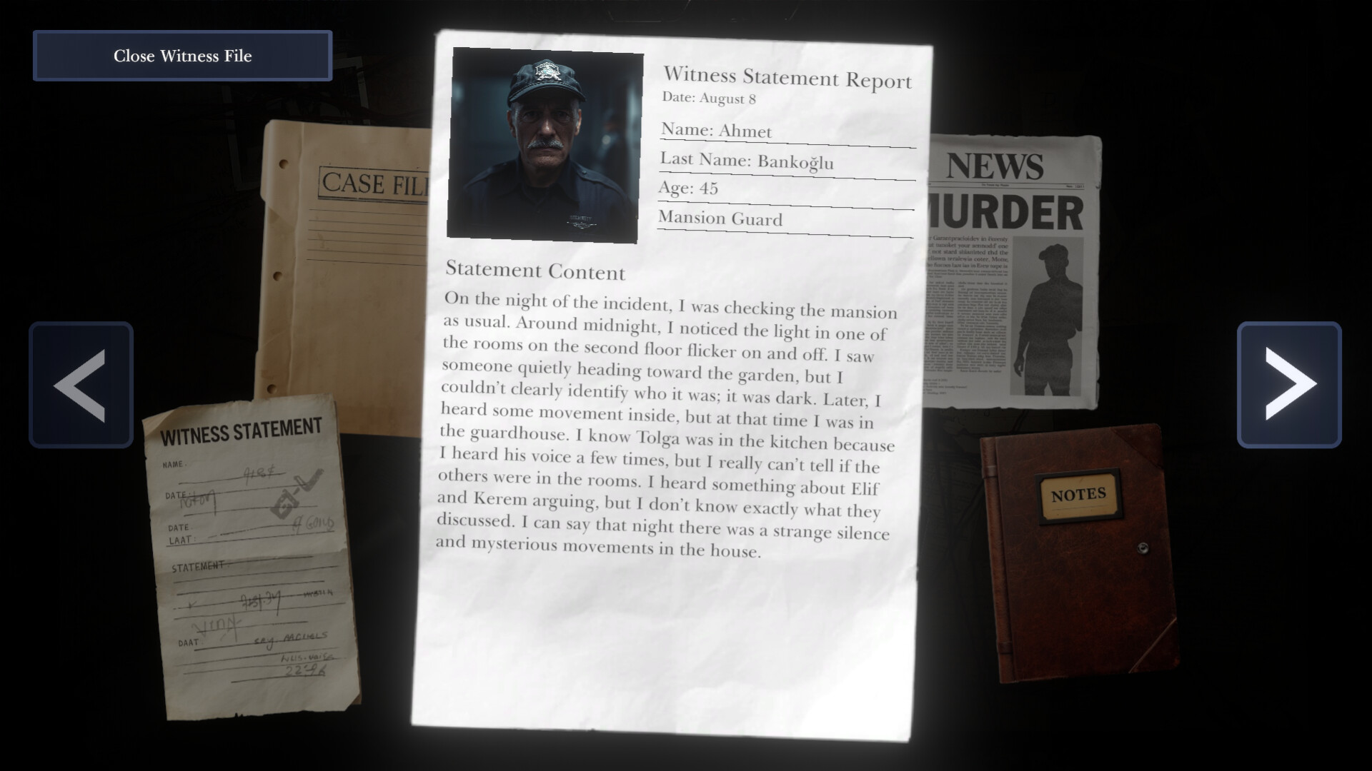 遊戲中充滿懸疑氛圍的場景