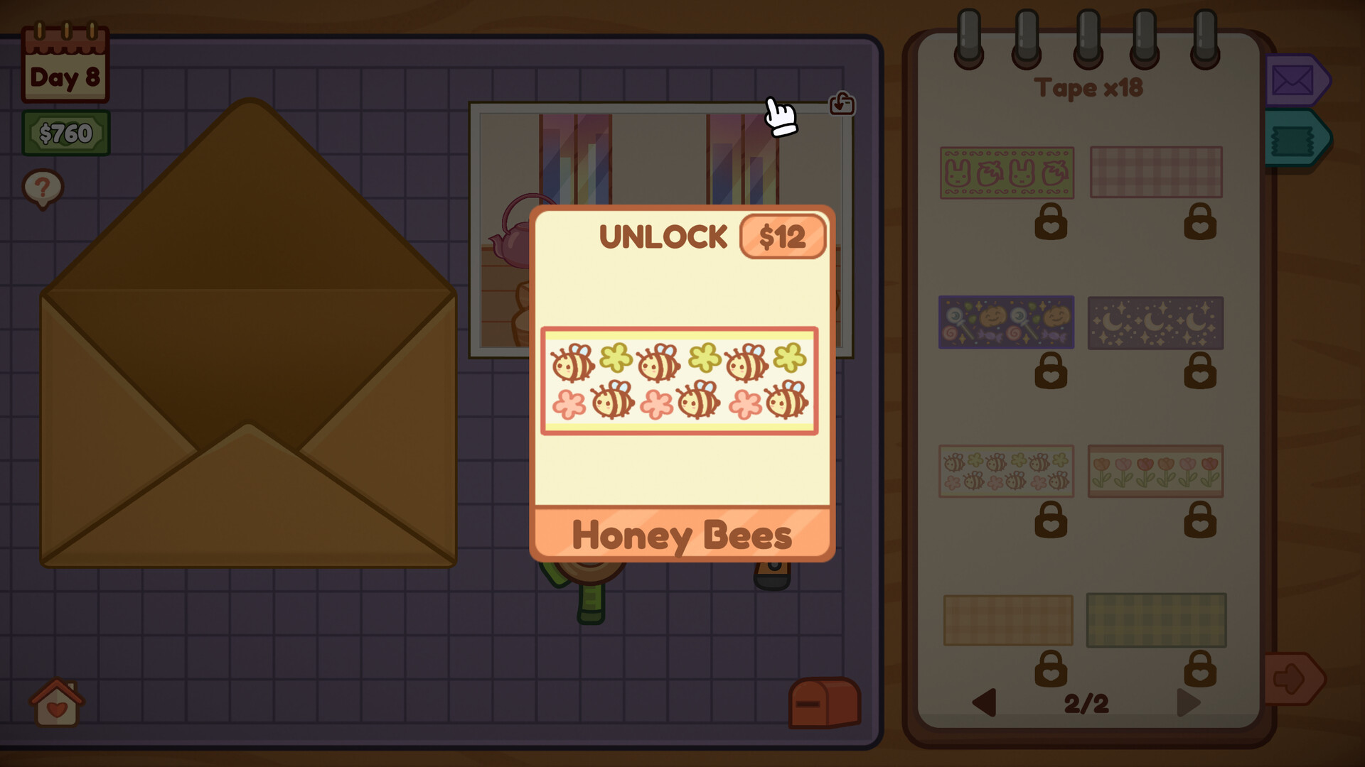 一張完成度極高的明信片,上面蓋好了郵戳,準備寄出。