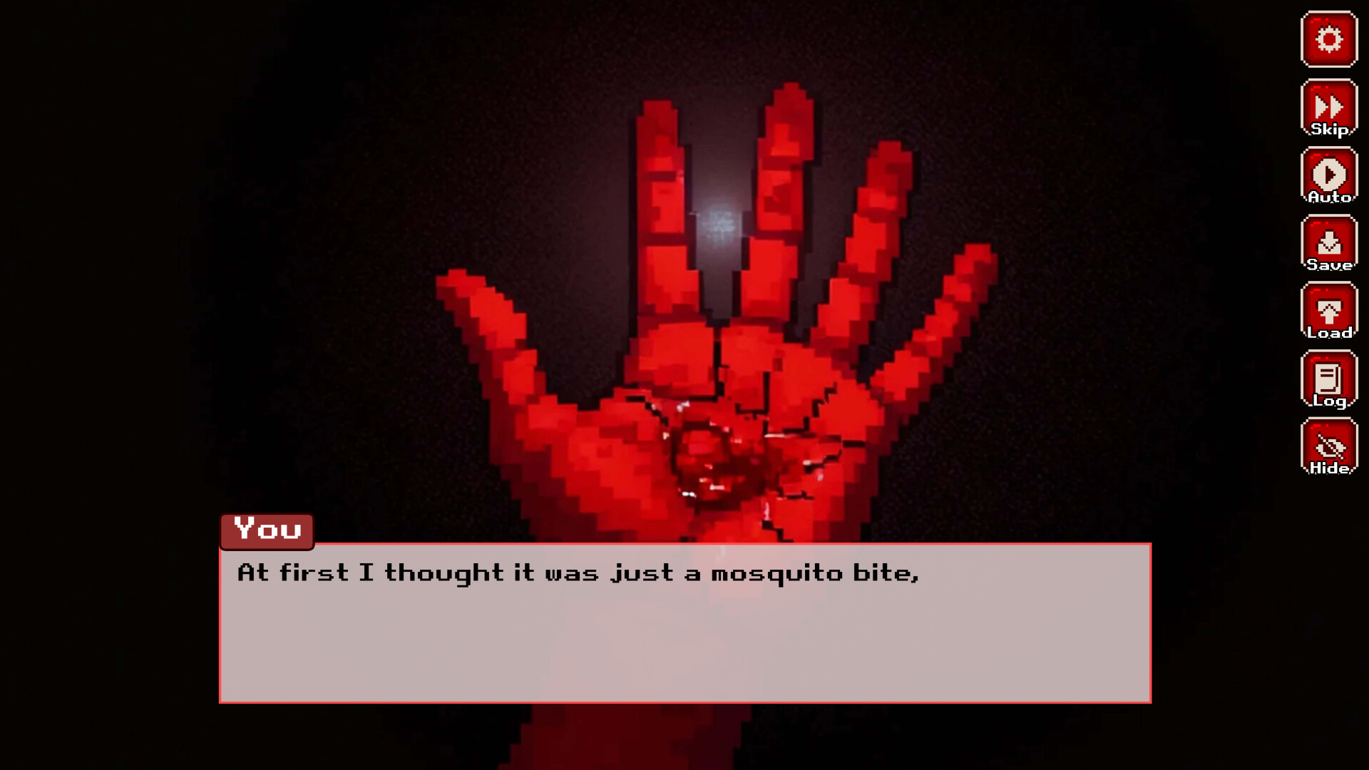 遊戲中玩家扮演一名手部出現神秘增生而求診的病患