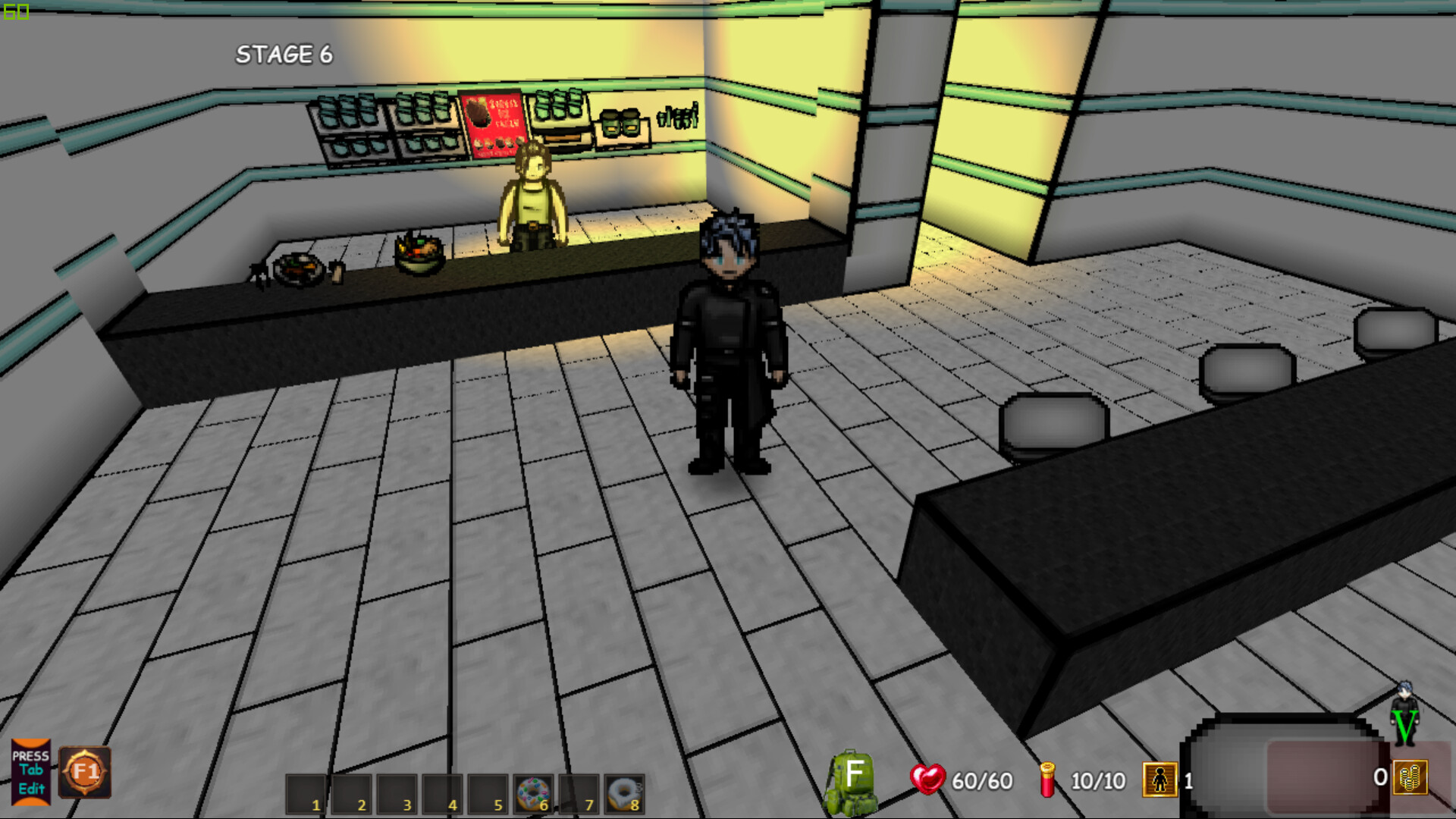 遊戲中的一個場景，展示了監獄內部複雜的結構和潛在的探索區域。