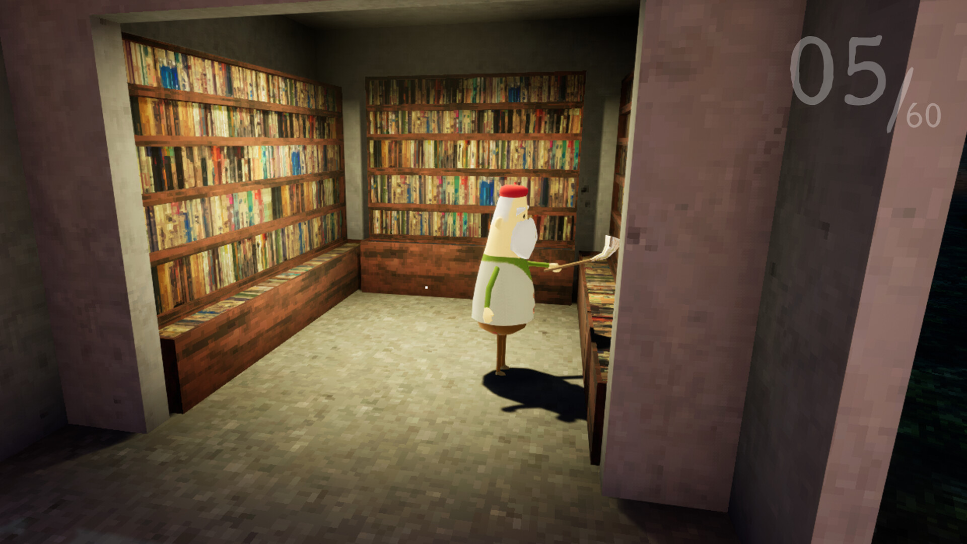 遊戲中的場景,玩家可以在森林小徑中自由探索。