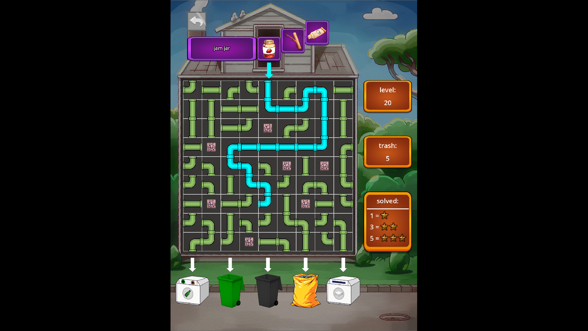 遊戲中一個較為複雜的關卡，包含了多種管道和障礙物。