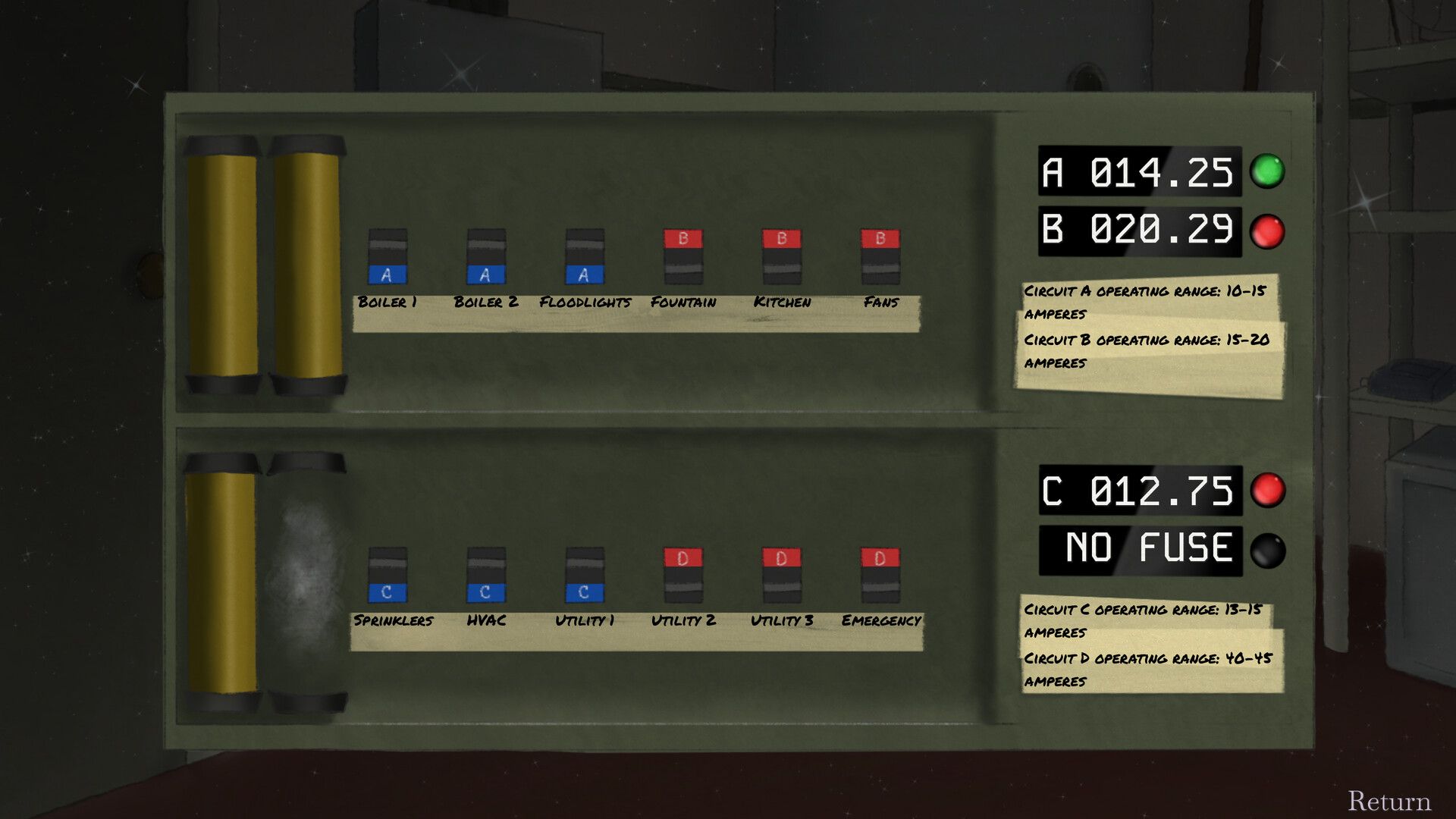 充滿 90 年代氛圍的遊戲場景