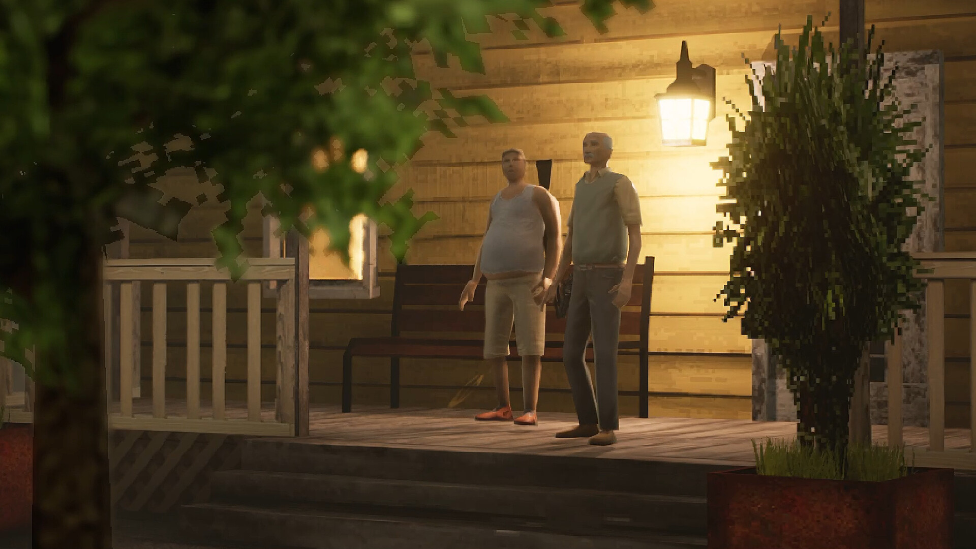 遊戲場景充滿復古氛圍