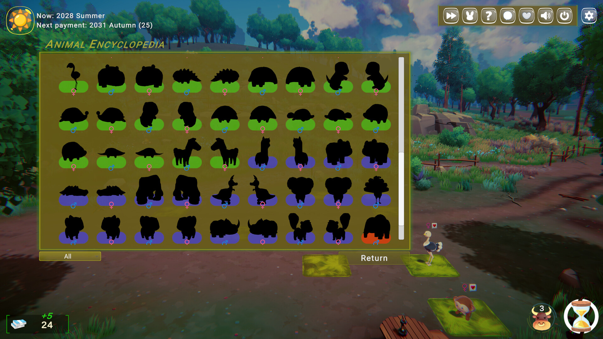 遊戲中的升級選擇介面，玩家可以從三個隨機選項中擇一。