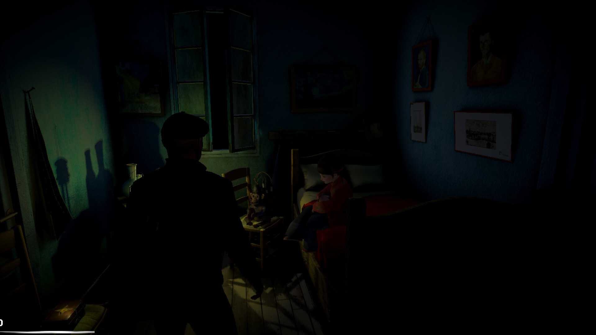 遊戲中的3D街道場景，充滿雨夜的氛圍。