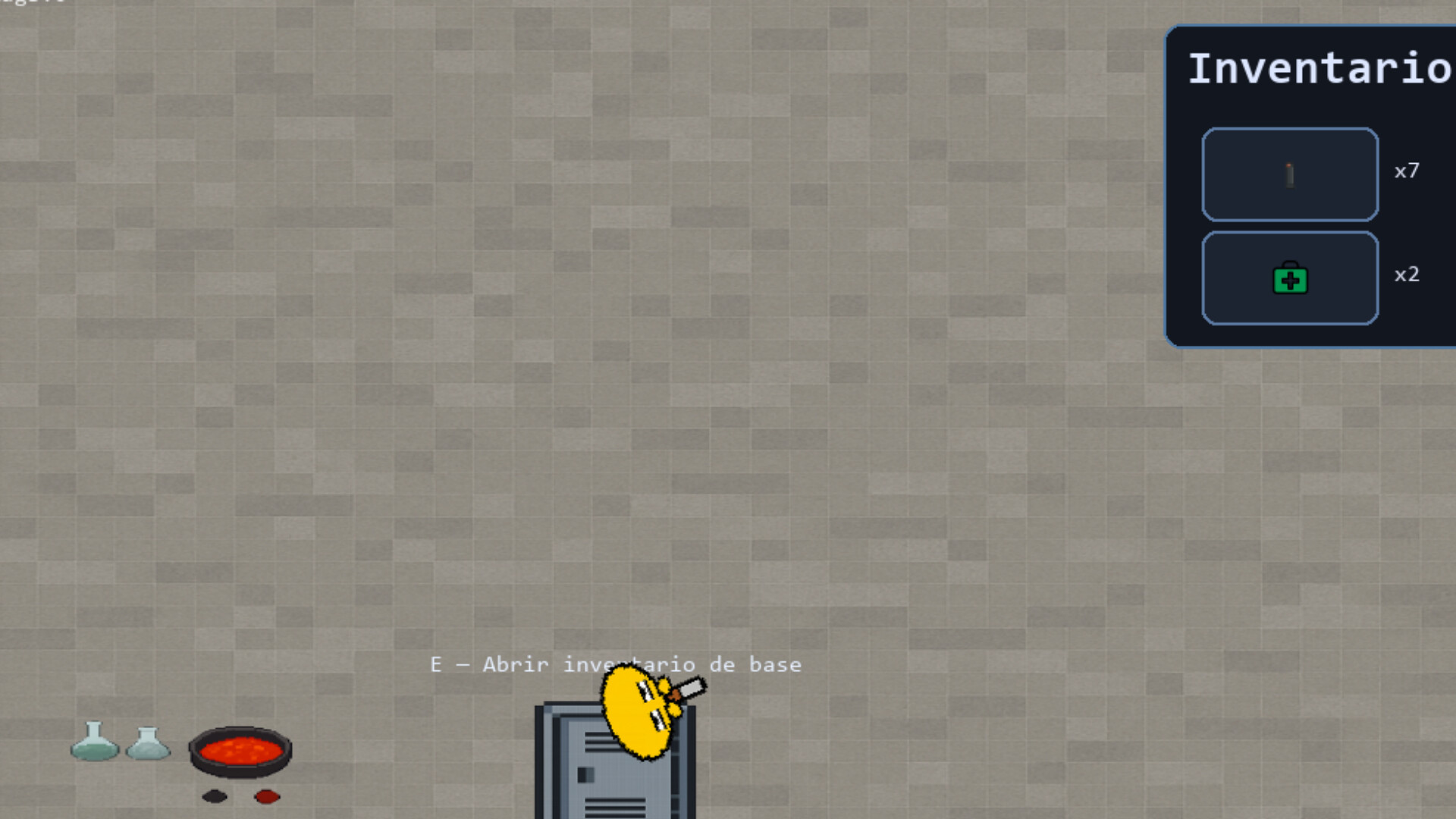 遊戲中的烹飪或製作介面,展示了豐富的道具和材料。