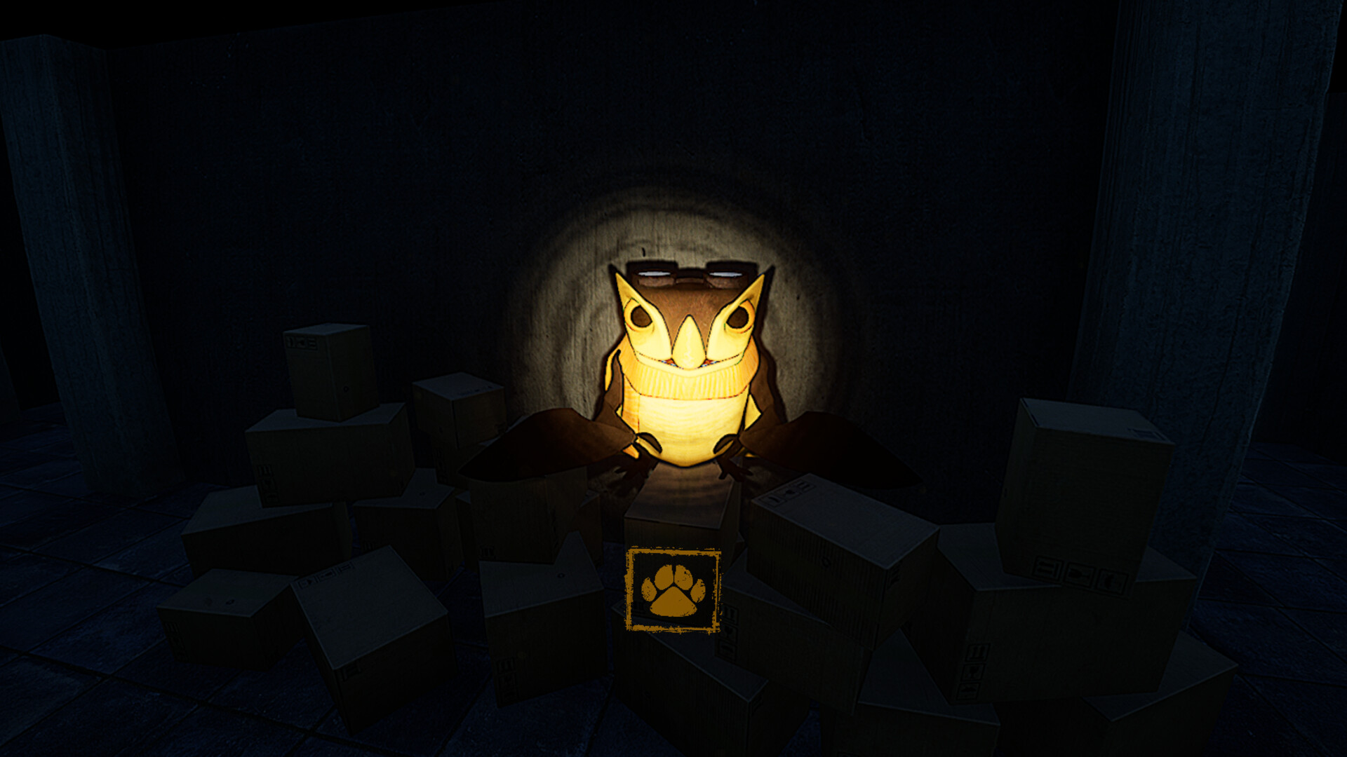 遊戲中的一個場景,光線從窗戶透入,照亮了塵封的展品