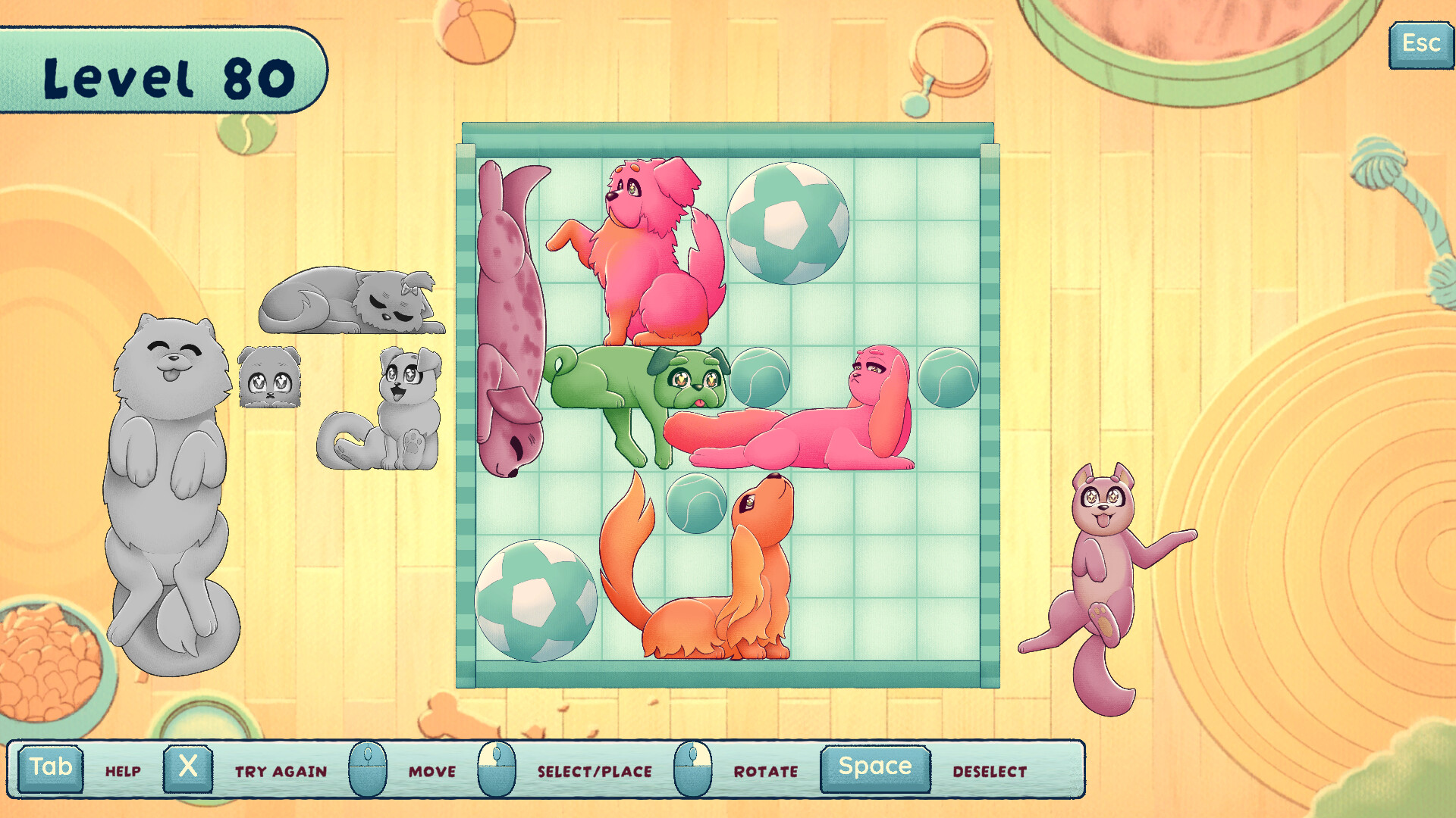 遊戲界面簡潔明了，讓玩家可以專注於解謎的樂趣。