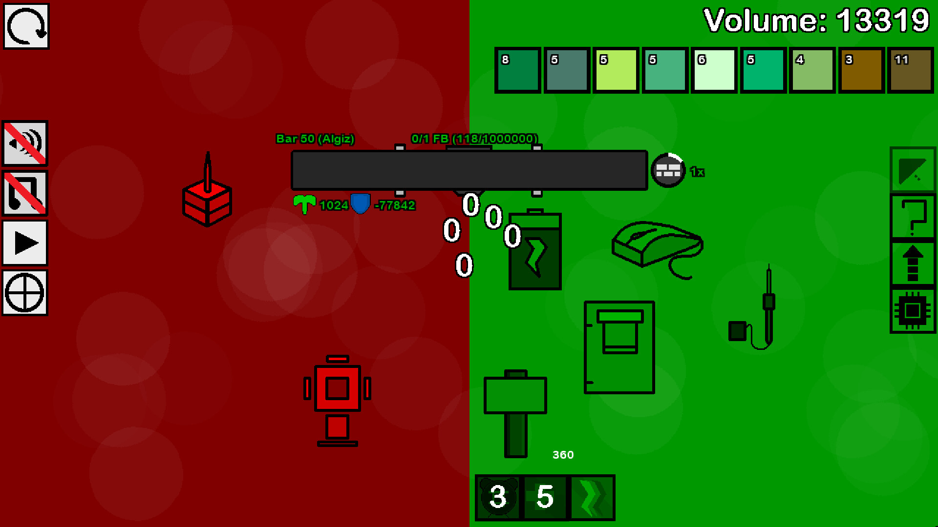 一款圍繞著填滿進度條而打造的色彩繽紛增量遊戲。