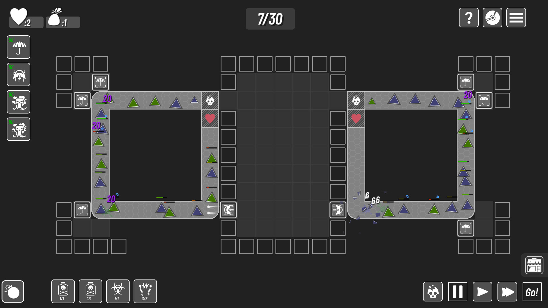 遊戲中複雜的子彈運輸與分流網絡,展現了其工廠自動化的核心玩法。