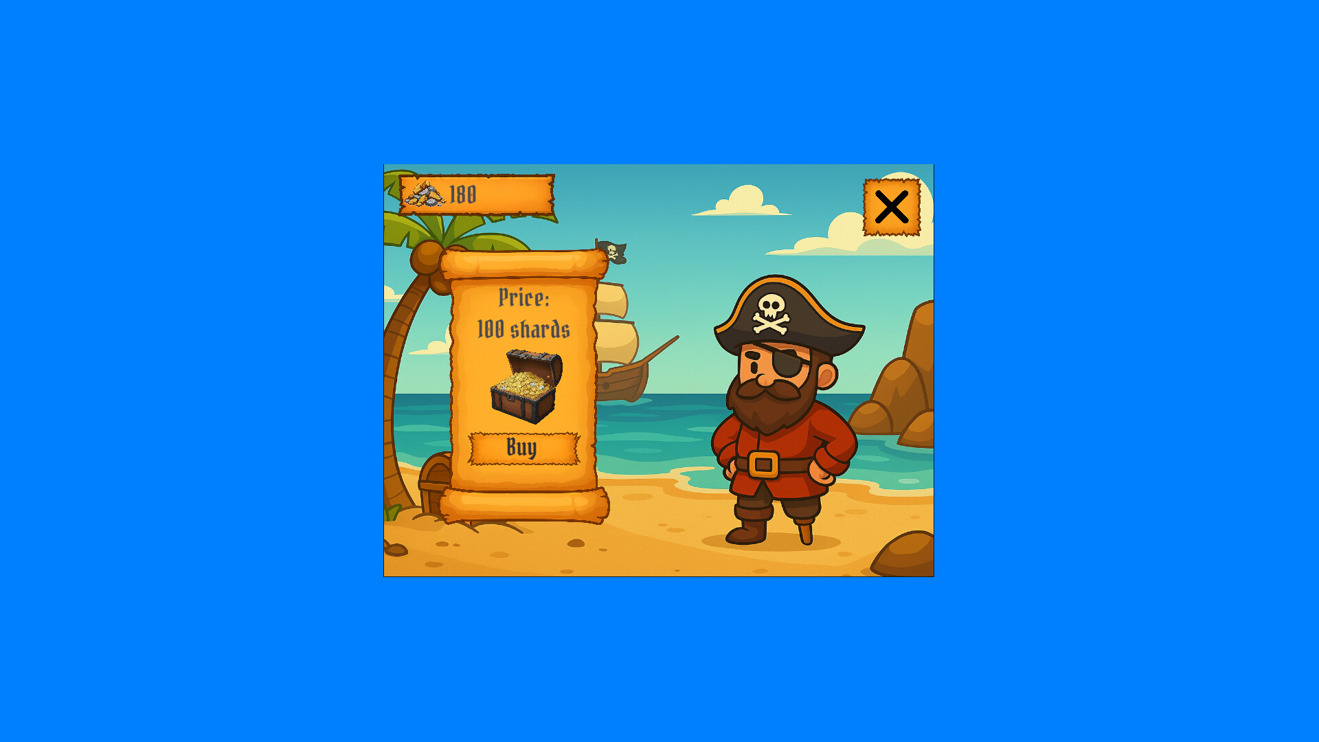 遊戲中的場景,展示了獨特的建築和角色設計