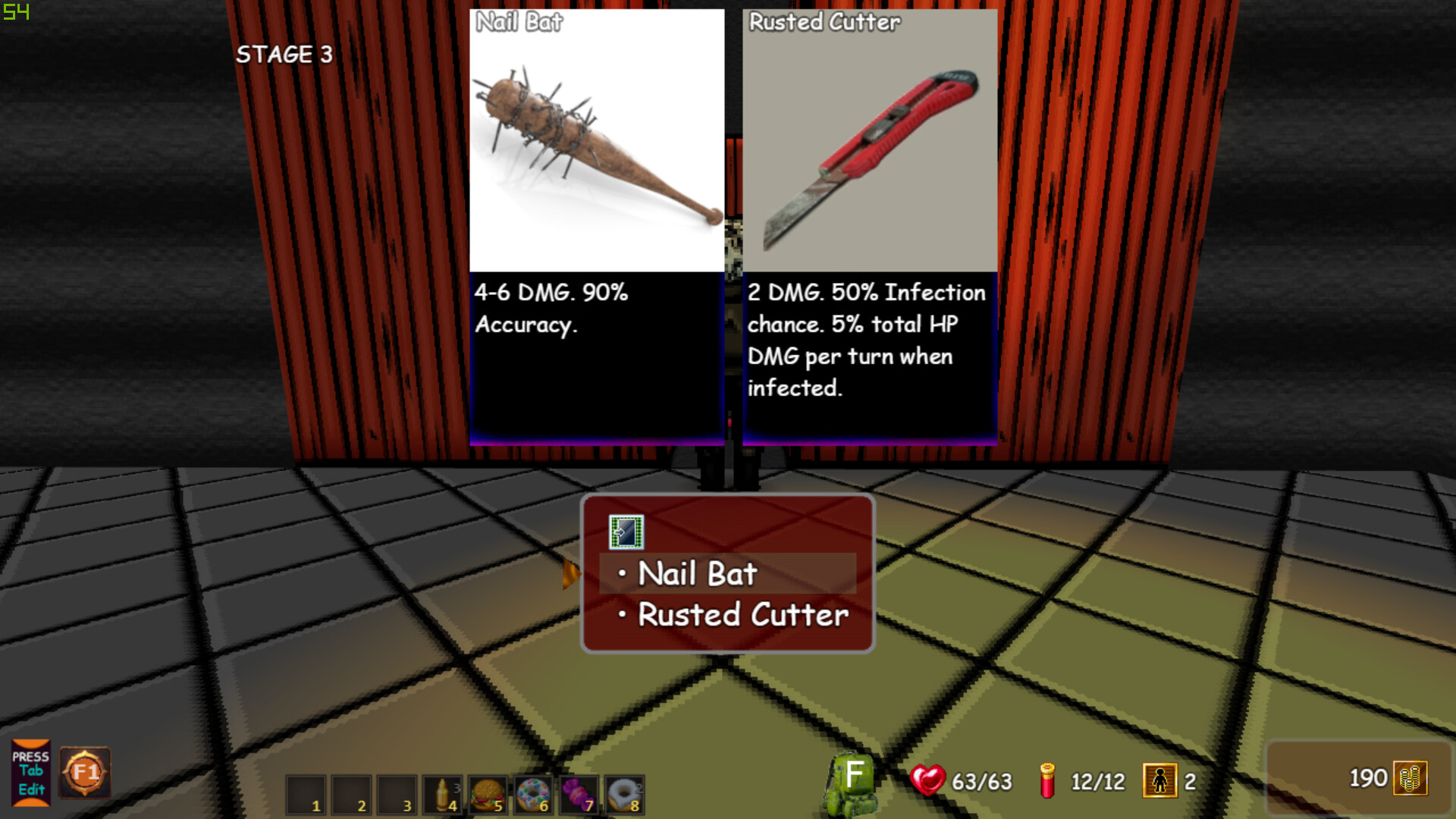 遊戲的主角站在監獄的走廊中，手持武器，氛圍緊張。