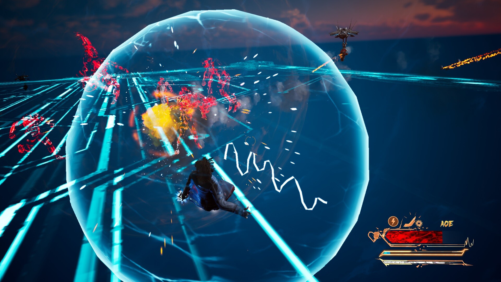 一個風格獨特的角色站在宏偉的建築前