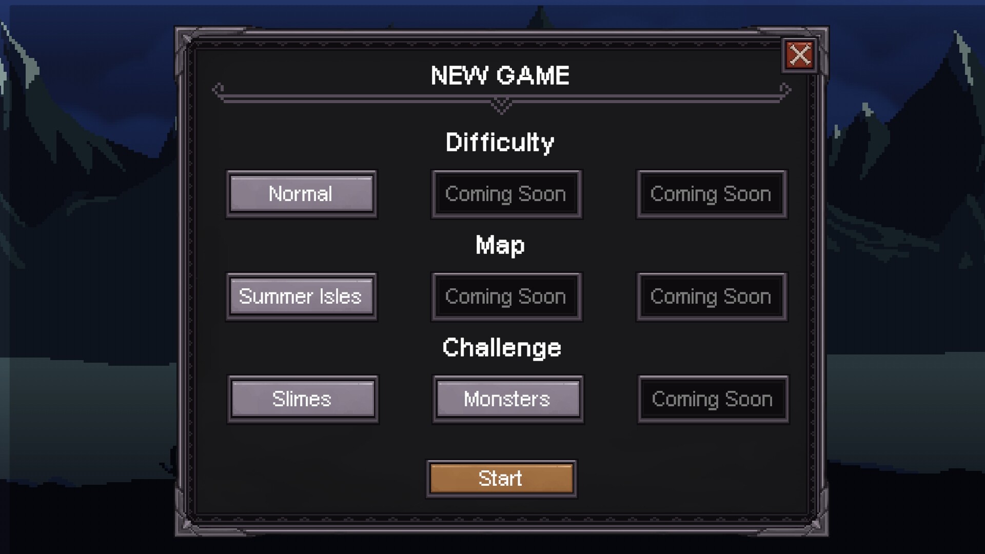 遊戲中的商店與單位選擇界面