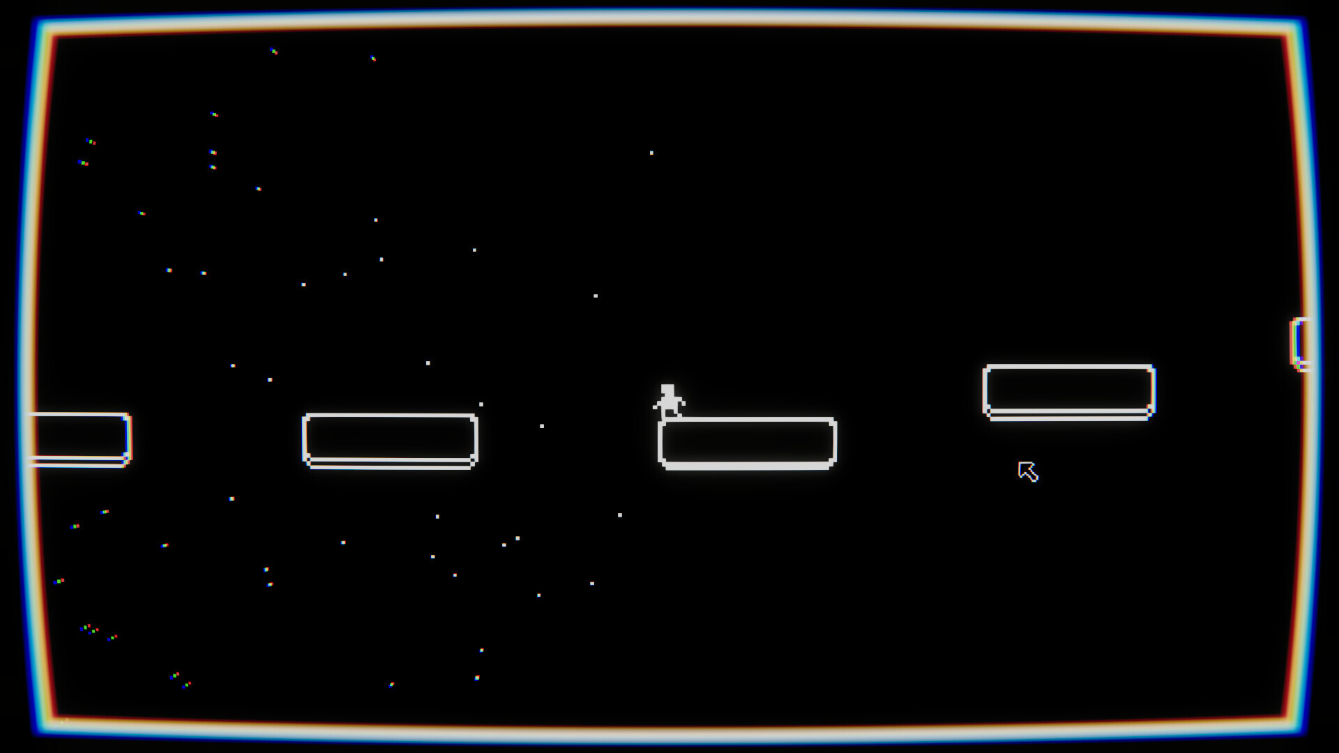 一個下拉式選單展開,其選項變成了供角色跳躍的平台。