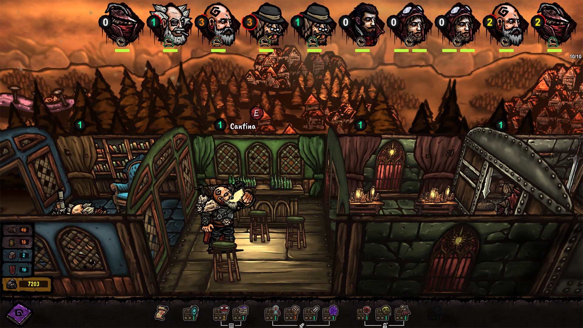 火車是玩家唯一的避風港,透過建造不同車廂來強化生存能力。