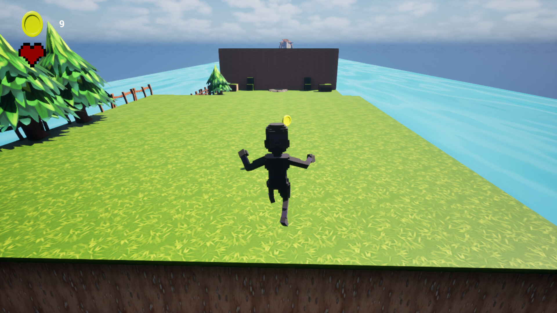 廣闊的遊戲場景，遠處的平台若隱若現，預示著漫長而艱鉅的挑戰。