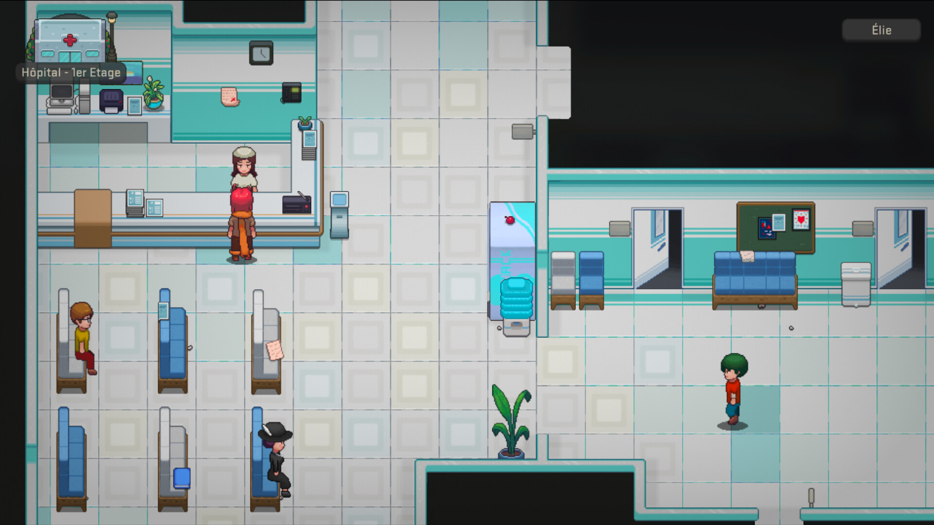 艾利和他的朋友在一個充滿奇幻色彩的森林場景中探索。