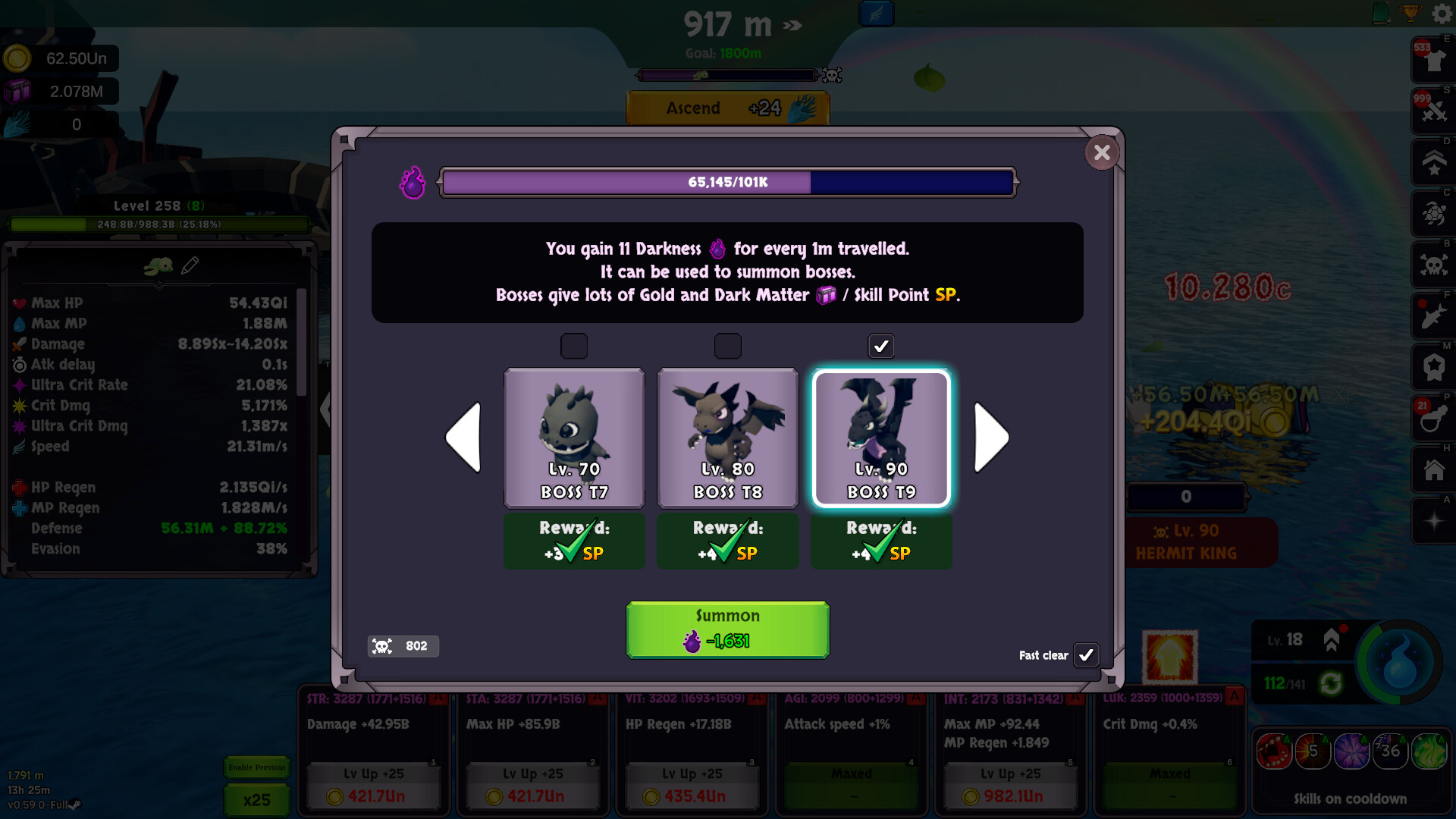 遊戲戰鬥結算或升級畫面,展示了玩家在該次航行中的成長。