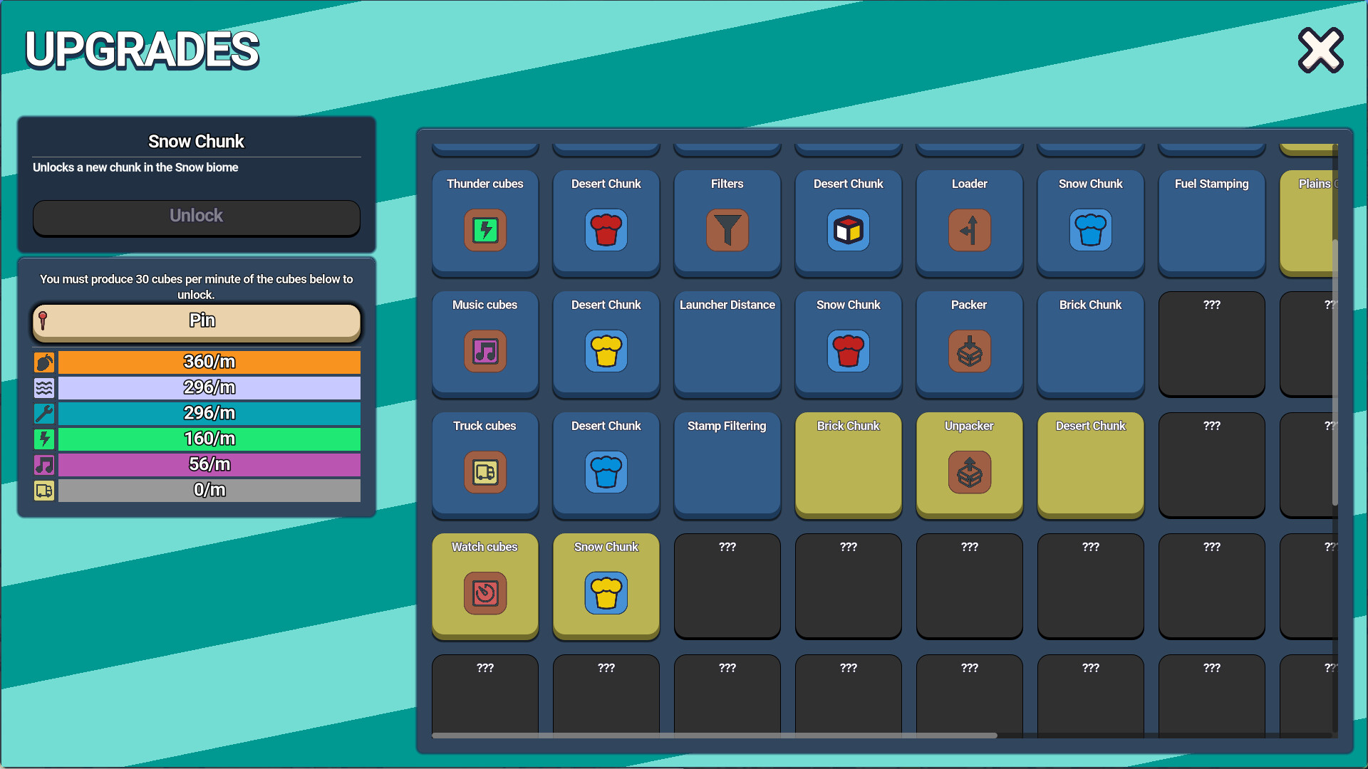 遊戲中後期的複雜生產線，展現了多種機器的協同工作。