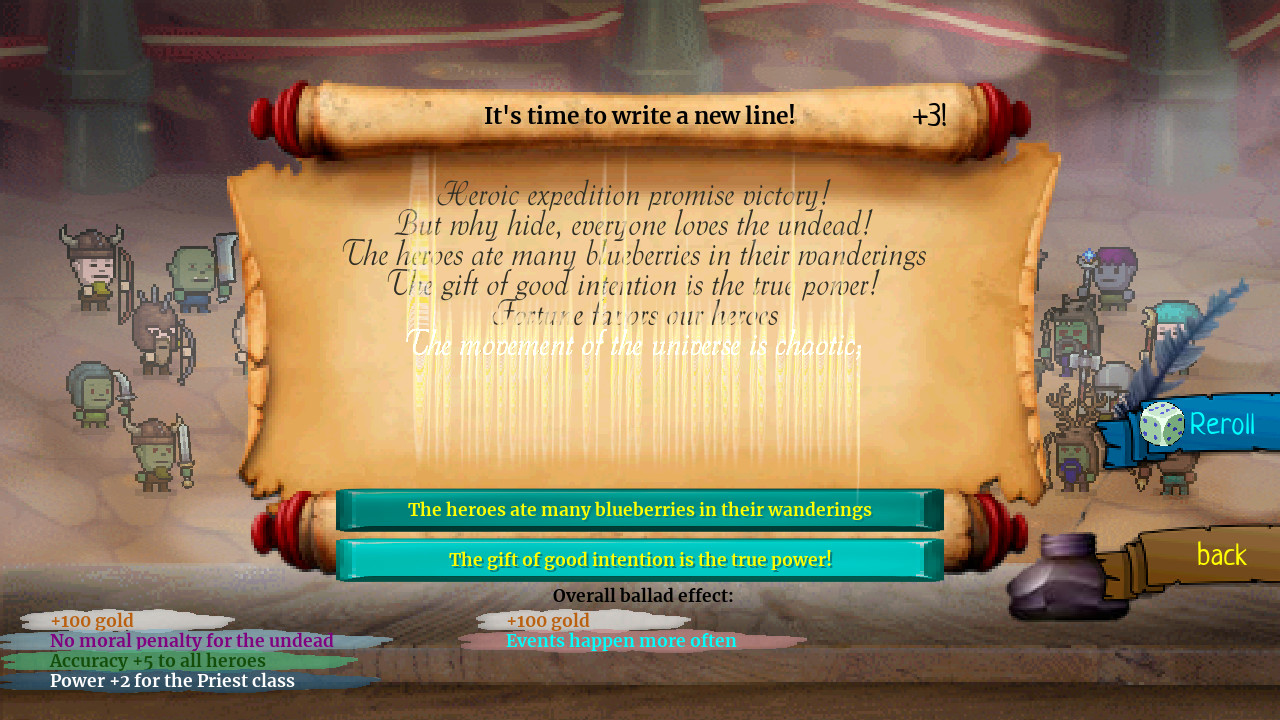 遊戲中的詳細角色介面