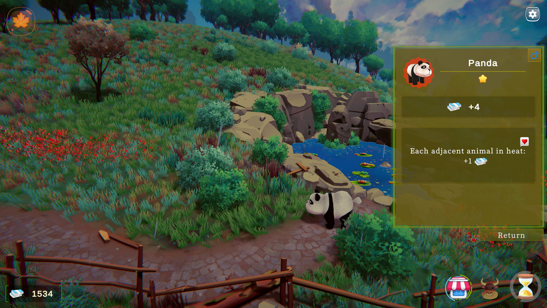 玩家需要管理動物的食物，確保牠們能度過冬天。