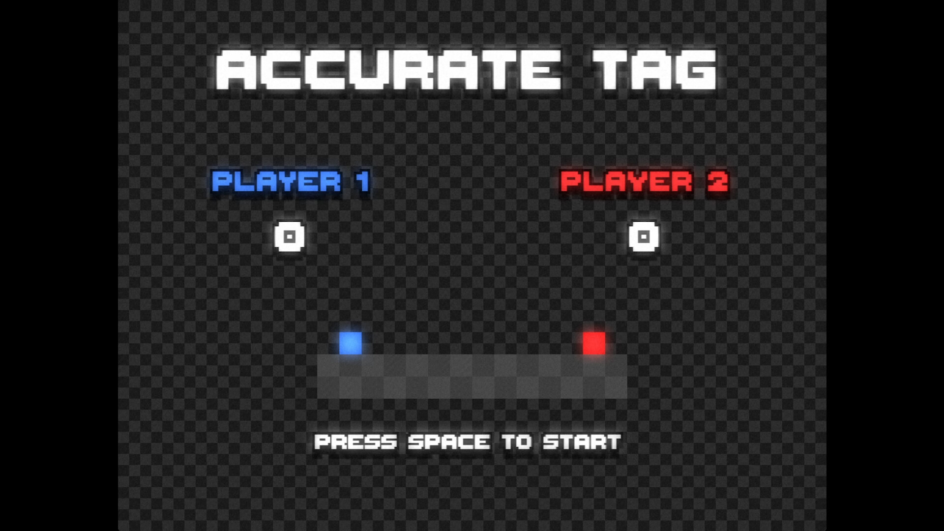 遊戲中兩名玩家在充滿平台與通道的競技場中對峙。