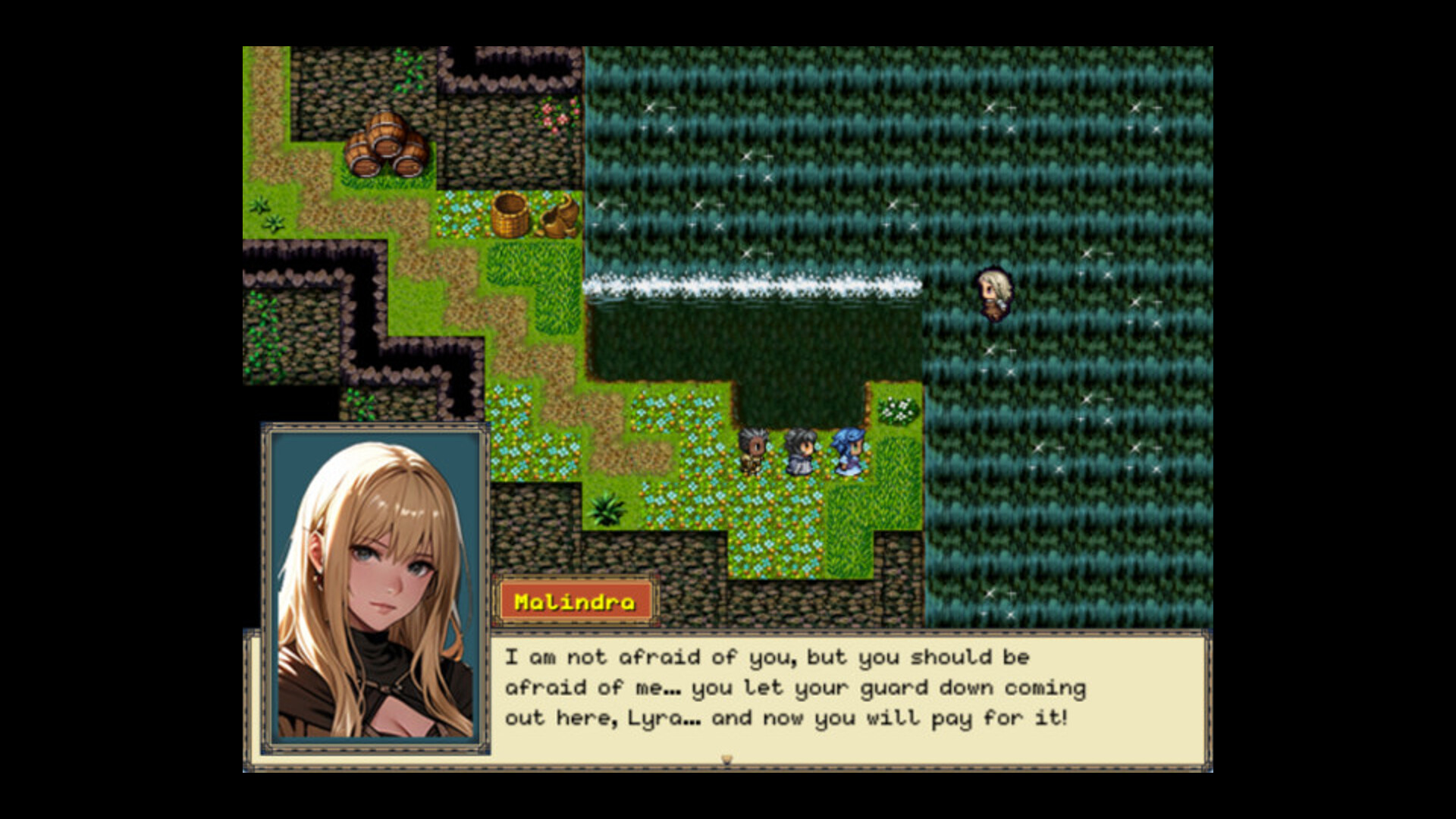 大地王權中的回合制戰鬥畫面