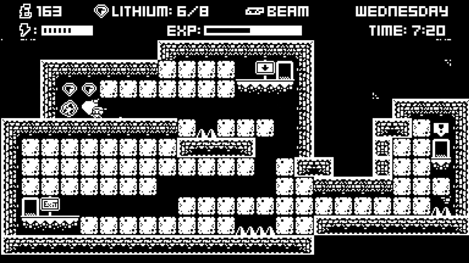 主角與一位女性角色在碼頭邊交談,似乎在討論重要的事情。