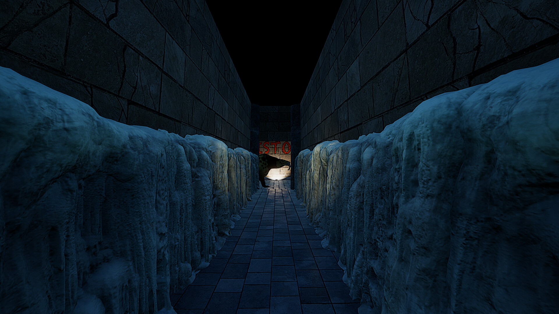 遊戲中的追逐場景,氣氛緊張