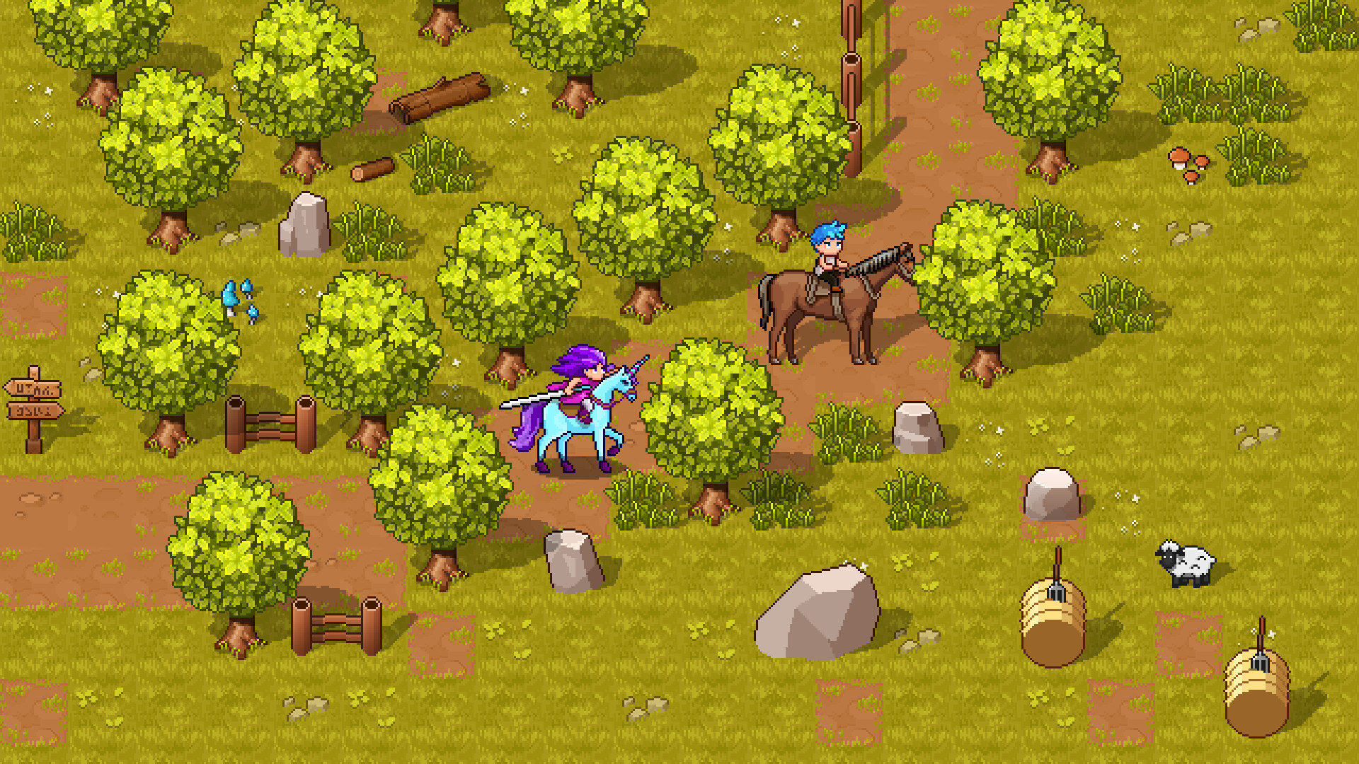 角色在夜晚的營火旁休息