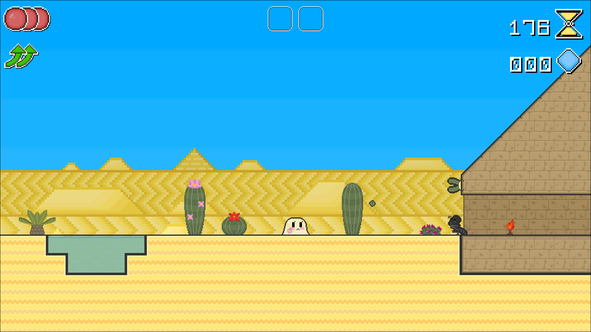 Puya 在一個充滿機械感的關卡中使用能力