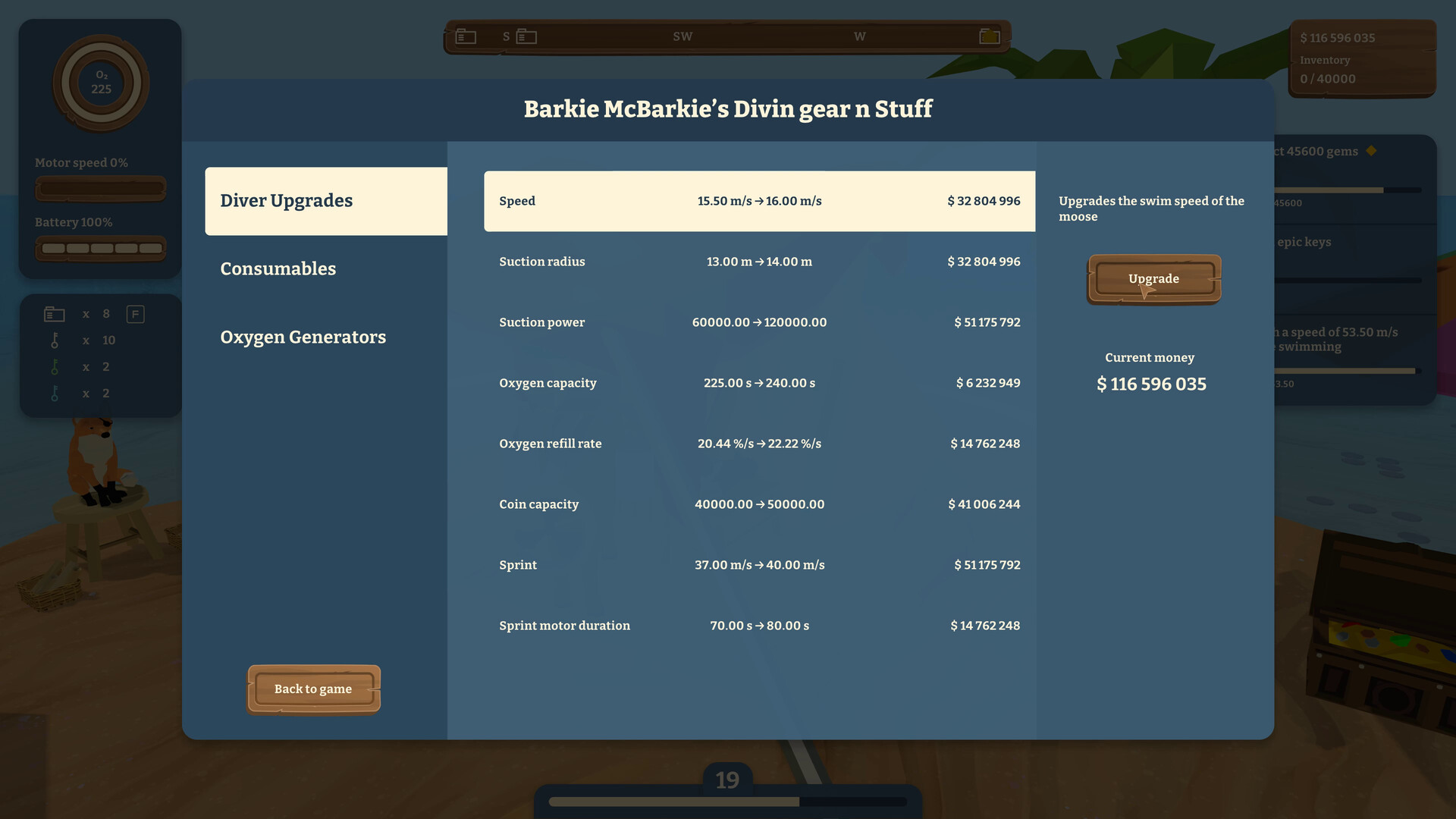 麋鹿在一個巨大的海底洞穴入口處,洞內透出神秘的光芒。