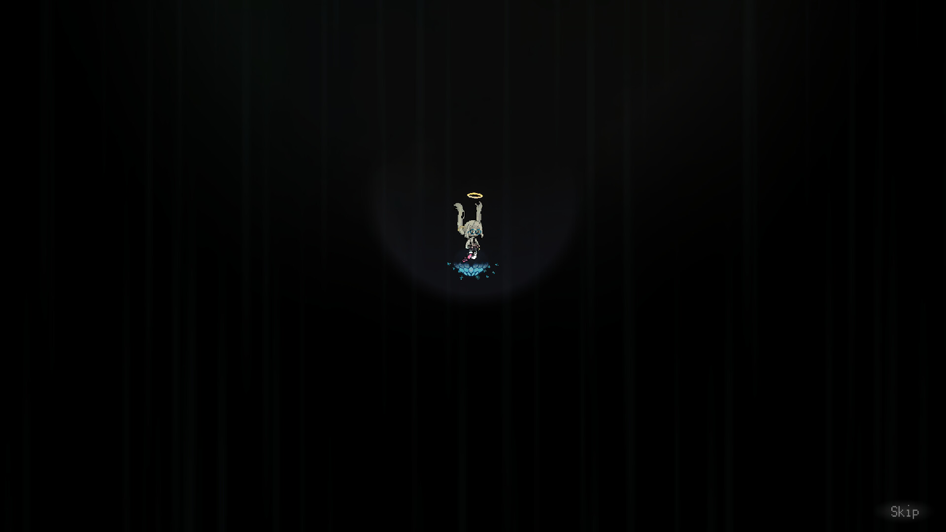 主角Moma凝視著深邃的地下世界。