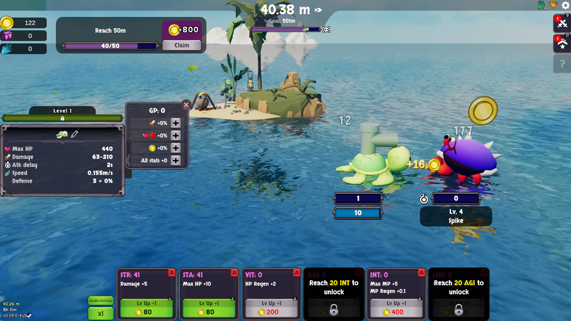 海龜與它的夥伴們在色彩斑斕的海洋世界中航行。