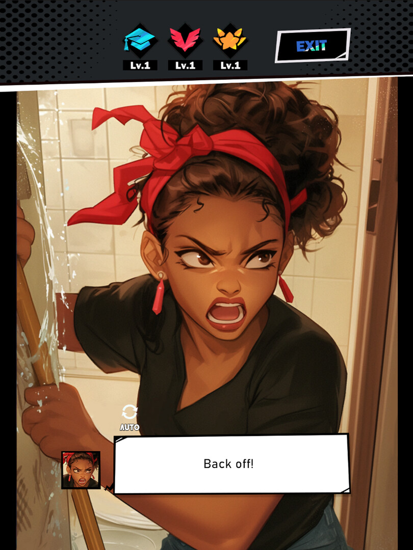 由AI生成的遊戲場景，展現了獨特的光影和色彩。