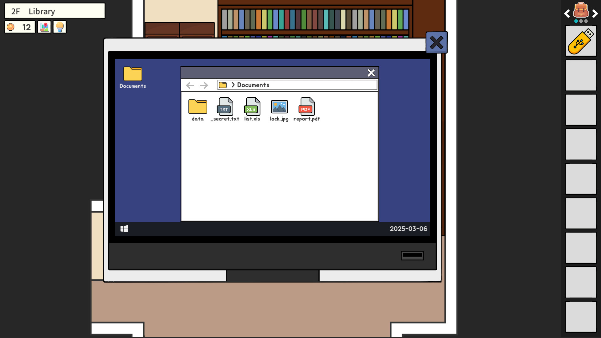 一個充滿機械裝置的房間，暗示著複雜的機關謎題。