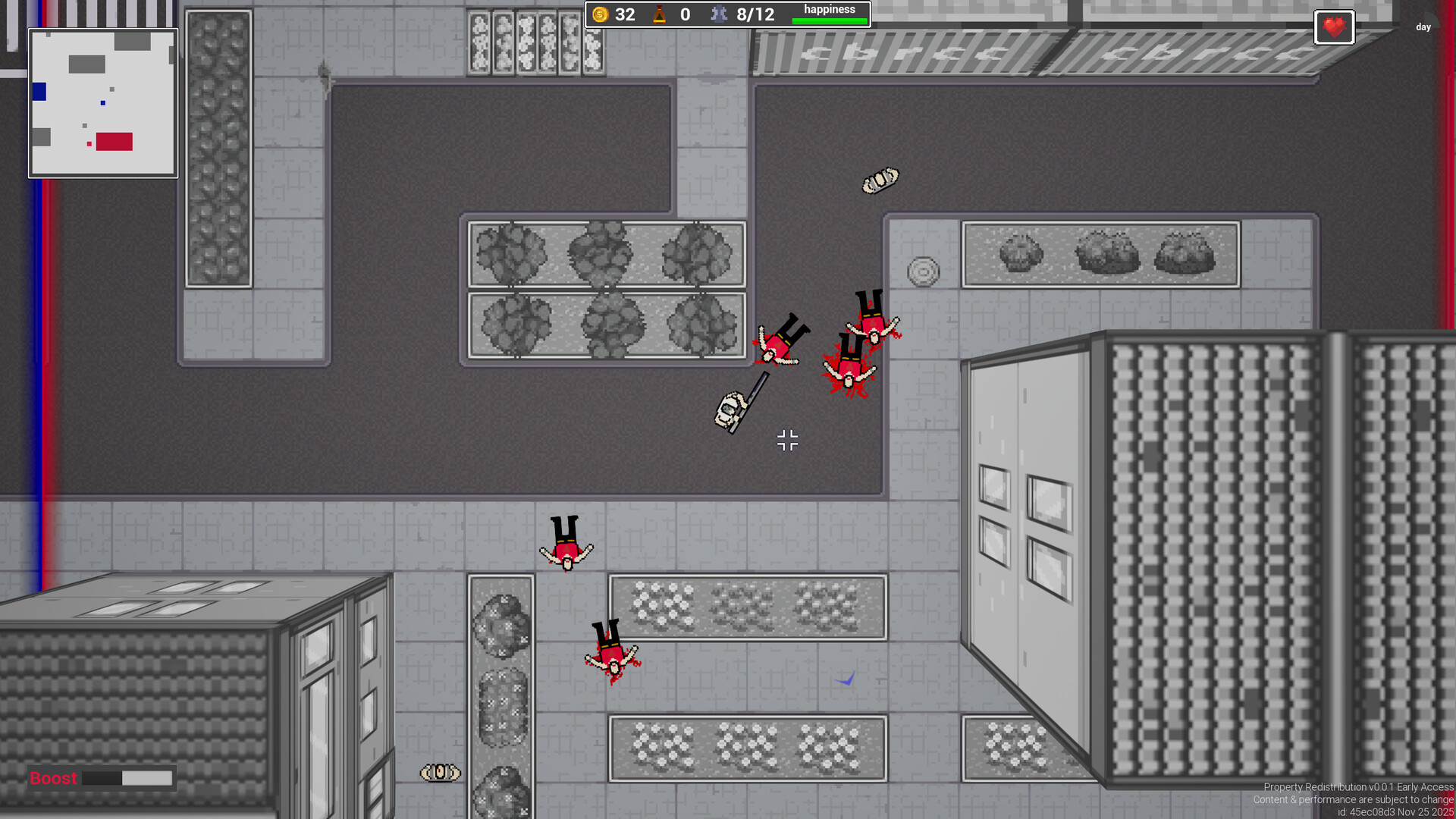 一名角色在雨夜的街道上行動