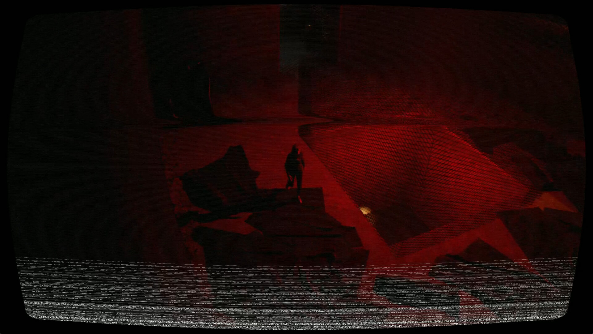 遊戲中的一個場景，似乎是一個廢棄的房間。