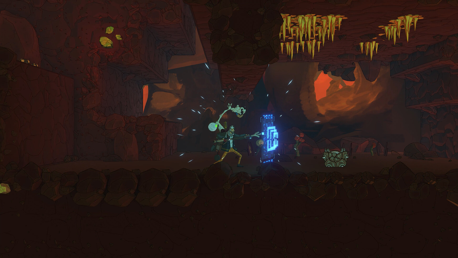 遊戲的藝術風格，色彩鮮明且細節豐富。