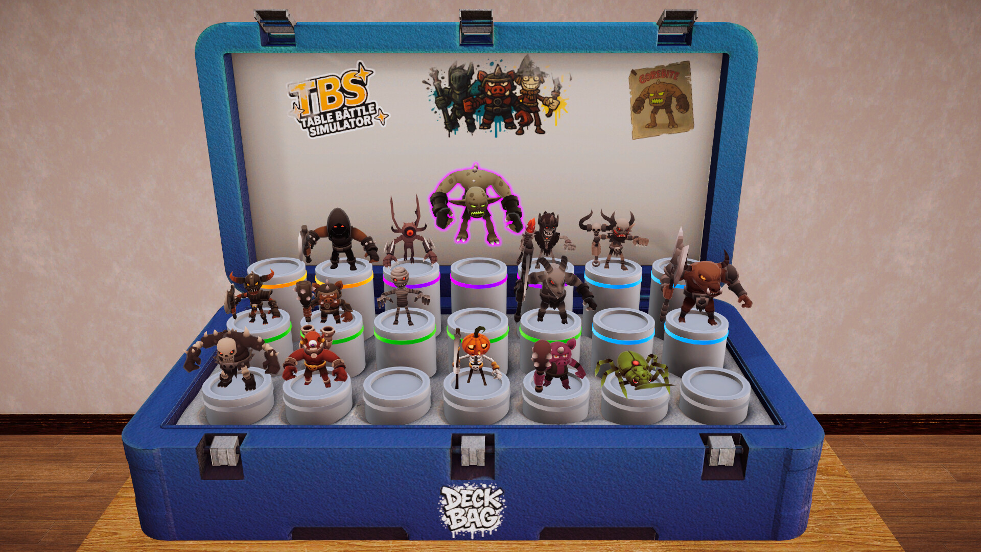 玩家可以將自己的戰士公仔放置在桌面上與對手進行戰鬥。