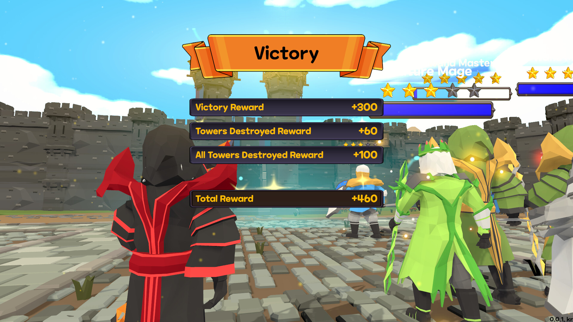 多人模式下的混亂戰場,多名英雄和單位同場競技。